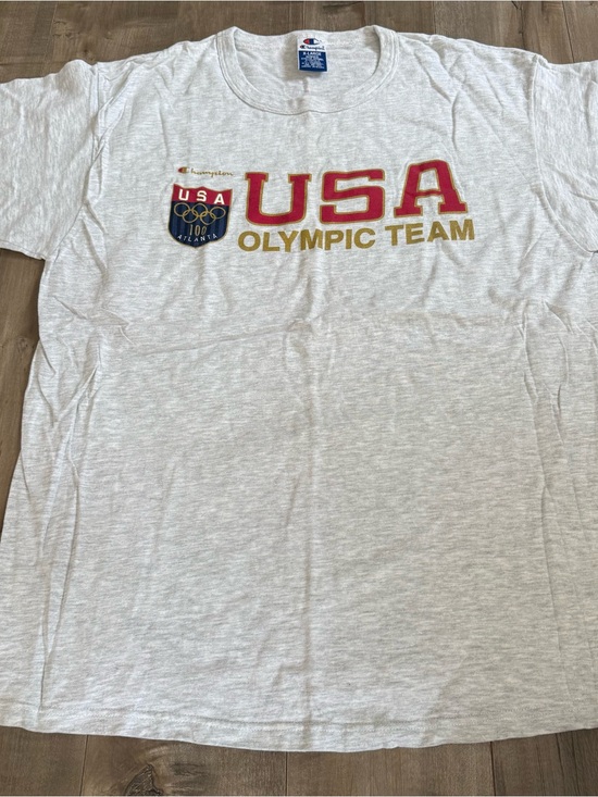 champion Other - Vintage Champion USA Olympic Team Shirt Atlanta 100 Gray Men XL Athletic Gold